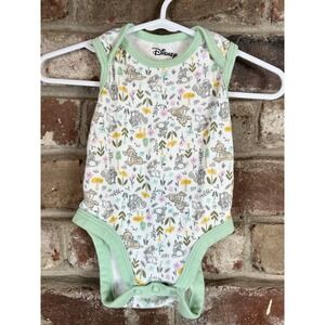 Disney Girls Bodysuit Bambi Thumper One Piece Size 3 Months 100% Cotton